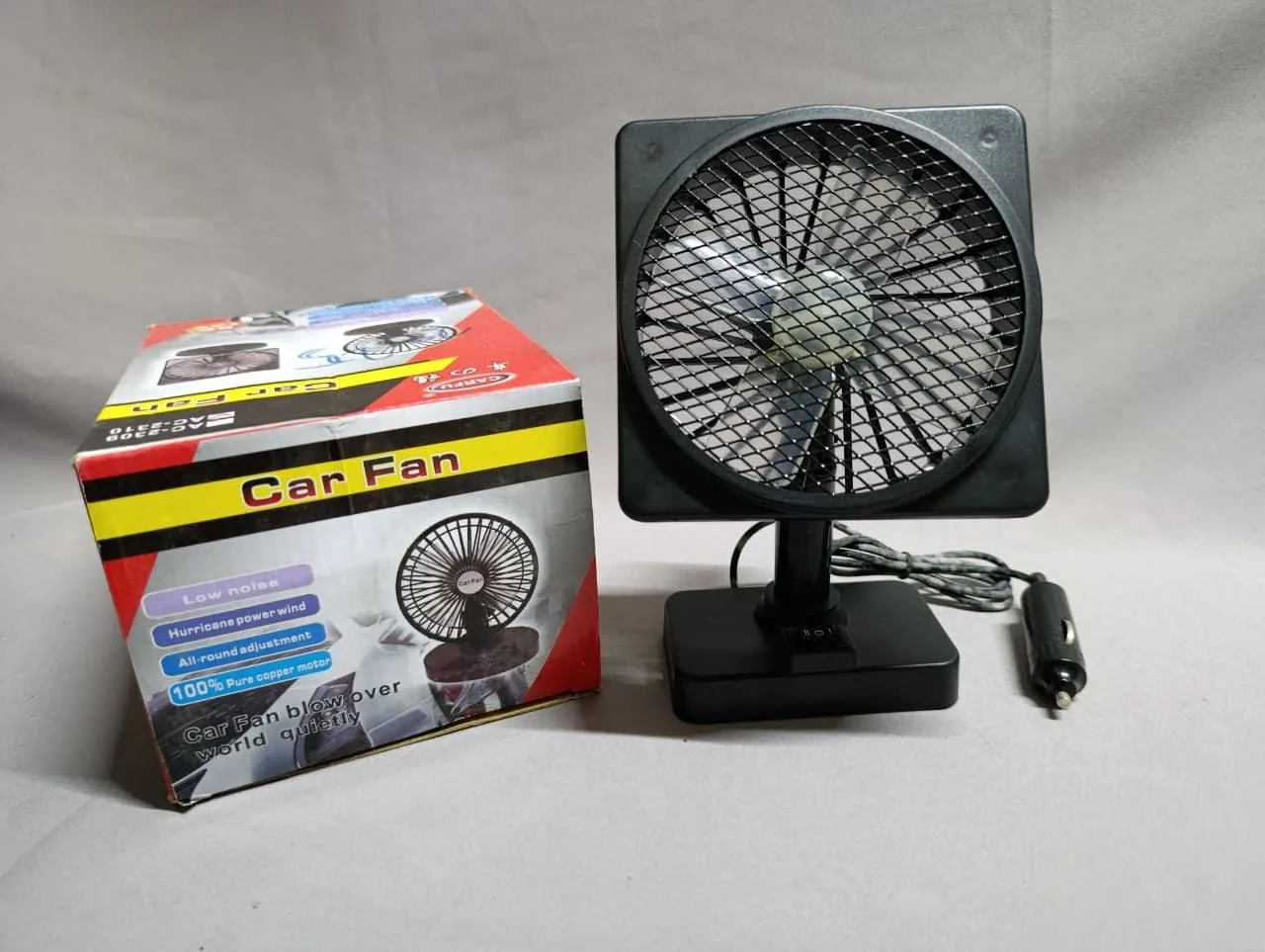 Universal 12V Single-Head Square Car Fan | Price in Kenya