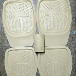 Universal Bowl-Type Car Floor Mats 5Pcs Beige-Brown Set | Price in Kenya