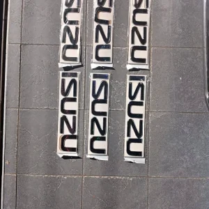 Isuzu Premium Chrome 3D Tailgate & Grille Letter Emblem Price in Kenya | Sold Per 1 Piece