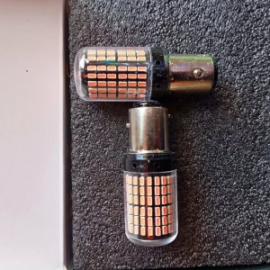 Universal High-Intensity Dual-Contact LED Brake and Tail Light Bulbs (2-Piece Symmetrical Pair Set)