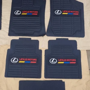 Lexus Motors Premium All-Weather Rubber Floor Liners (5-Piece Complete Set)