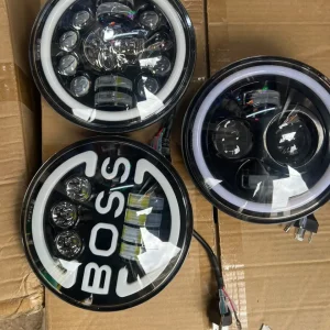 Universal 7-Inch Round LED Headlight Set Price in Kenya | 2Pcs Pair