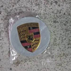 Premium Porsche Center Cap Replacement Badge Emblems | Complete 4Pcs Set