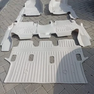 Toyota Land Cruiser LC200 Custom-Fit 5D Heavy-Duty All-Weather Beige Car Floor Mats & Trunk Liner Set (5-Seater Edition)