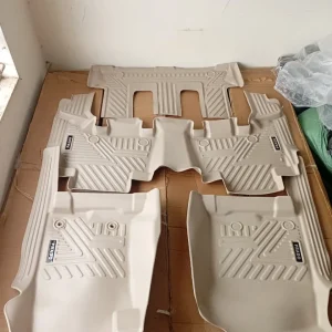 Toyota Land Cruiser Prado 150 Series Custom-Fit 5D Heavy-Duty All-Weather Beige Car Floor Mats Set (7-Seater Edition)