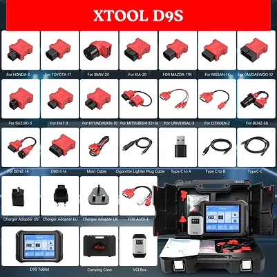 XTOOL D9S V2.0 Professional Wireless OBD2 Smart Diagnostic Scan Tool Kenya - Image 6