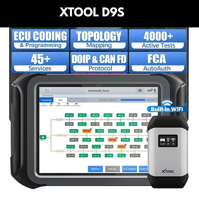 XTOOL D9S V2.0 Professional Wireless OBD2 Smart Diagnostic Scan Tool Kenya - Image 7