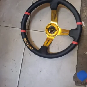 Universal Deep Dish Sport Steering Wheel Price in Kenya | MOMO Gold Drifting Edition