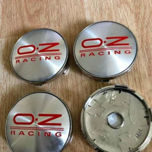 Premium O.Z Racing Silver Alloy Wheel Center Hub Cap Covers | 4Pcs Set
