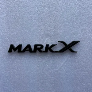 Toyota Mark X Matte Black Script Trunk Emblem