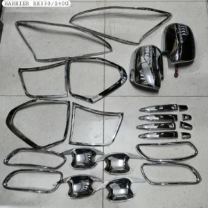 Premium Full-Vehicle Polished Chrome Exterior Styling & Protection Trim Set for Toyota Harrier / Lexus RX Series (Complete Restoration Pack) Kenya