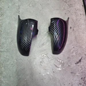 Toyota Mark X New Model Carbon Fiber Style Side Mirror Covers – Premium M-Style Replacement Caps Pair (Left & Right Set)