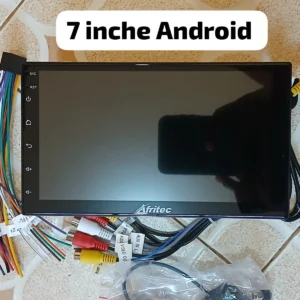 Original Afritec 7-Inch Android Double-Din Car Stereo Head Unit – 2GB RAM + 32GB ROM High-Performance Smart Touchscreen Multimedia Infotainment Player