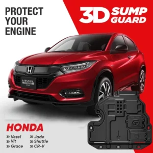 Honda Vezel Heavy Duty 3D Sump Guard Engine Under Shield