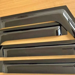 Premium Genuine Climair Style Gloss Black Acrylic Slimline Side Window Door Visor Wind Deflectors for Land Rover Defender 110 (Original 4-Pcs Set) Kenya